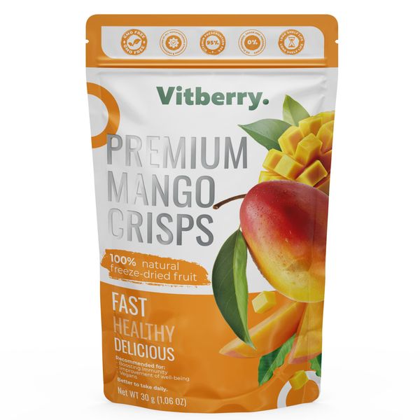 Freeze-dried mango, 500 g.