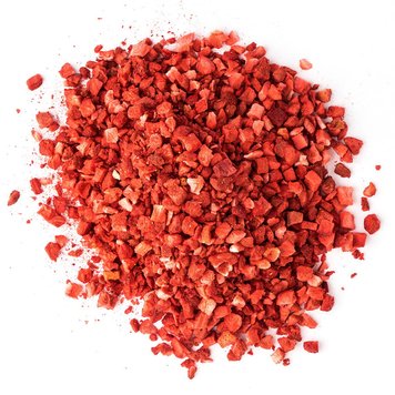 Freeze-dried strawberry crumbs, 100 g.