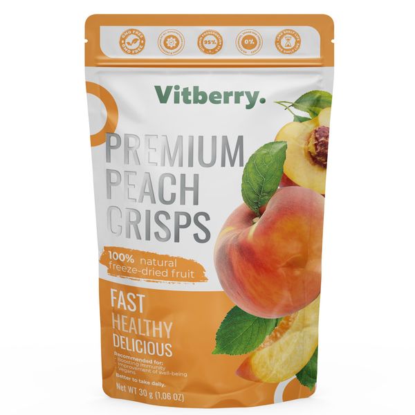 Freeze-dried peach, 500 g.