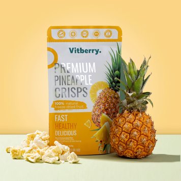 Freeze-dried pineapple, 30 g.